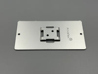 Aluminiumschilderträger zum Aufnieten 108x55x2mm