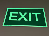 Fluchtwegschild Zusatzschild Alu 330x200 Permalight power 150/22 "EXIT"