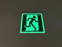 Fluchtwegschild Alu 100x100 Permalight power 150/22 "Fluchtrichtung rechts"