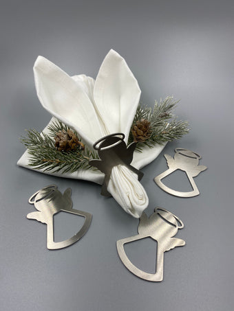 compare product Serviettenringe Engel aus Edelstahl