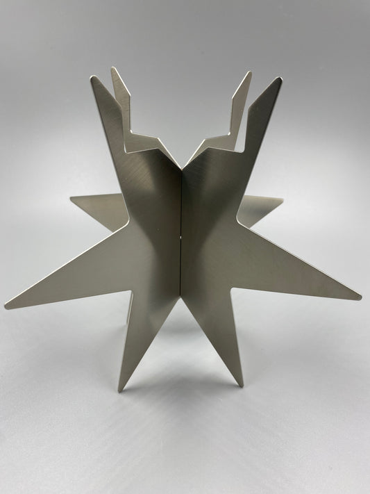 Teelichthalter Stern aus Edelstahl 144mm