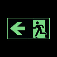 Fluchtwegschild Alu verschiedene Größen Permalight power 150/22 "Fluchtrichtung links"