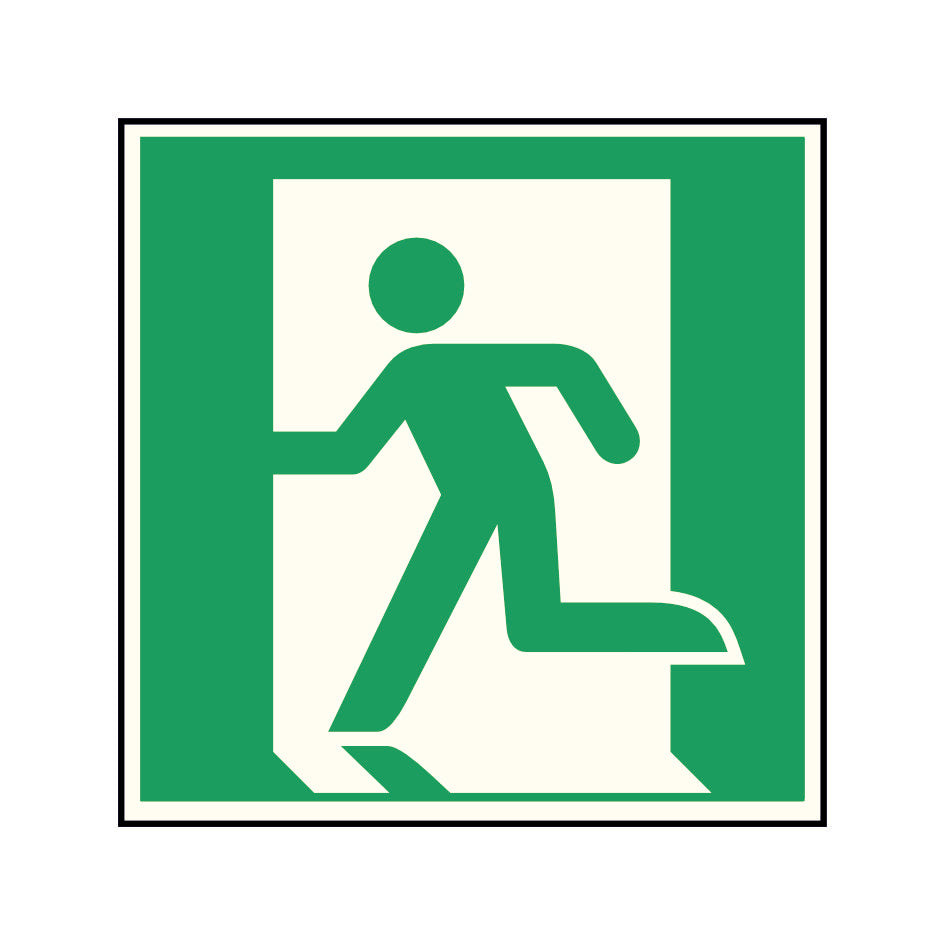 Fluchtwegschild Alu verschiedene Größen Permalight power 150/22 "Fluchtrichtung links"