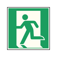 Fluchtwegschild Alu verschiedene Größen Permalight power 150/22 "Fluchtrichtung links"