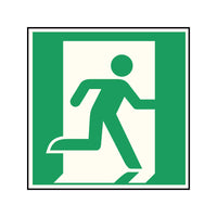 Fluchtwegschild Alu verschiedene Größen Permalight power 150/22 "Fluchtrichtung rechts"