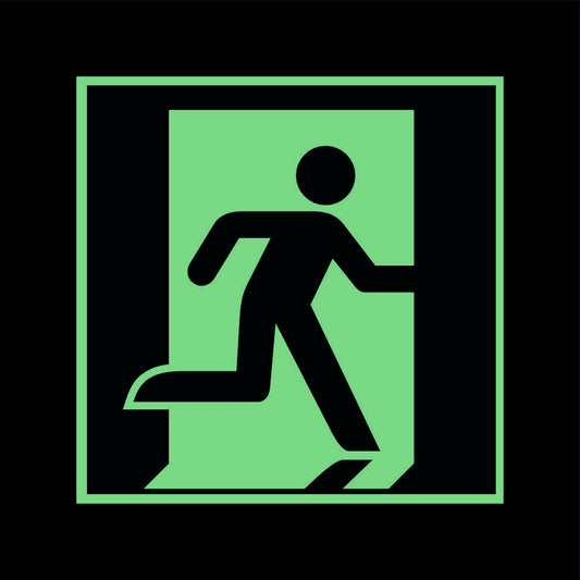 Fluchtwegschild Alu verschiedene Größen Permalight power 150/22 "Fluchtrichtung rechts"