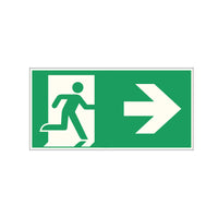 Fluchtwegschild Kunststoff 300x150 Permalight plus 55/8 "Fluchtrichtung rechts"