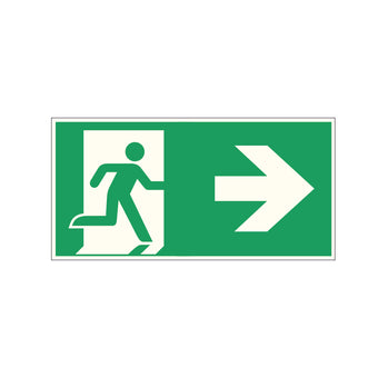 compare product Fluchtwegschild Kunststoff 300x150 Permalight plus 55/8 