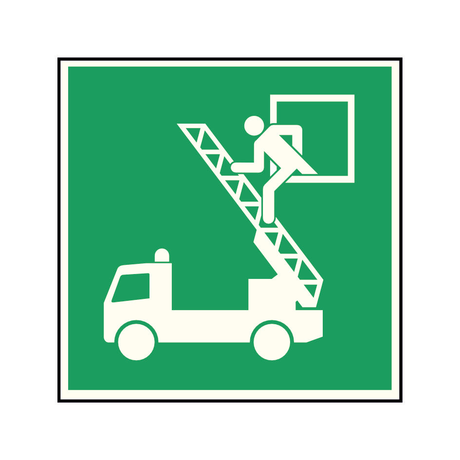Rettungsschild Folie selbstklebend 200x200 Permalight plus 55/8 "Rettungsausstieg"