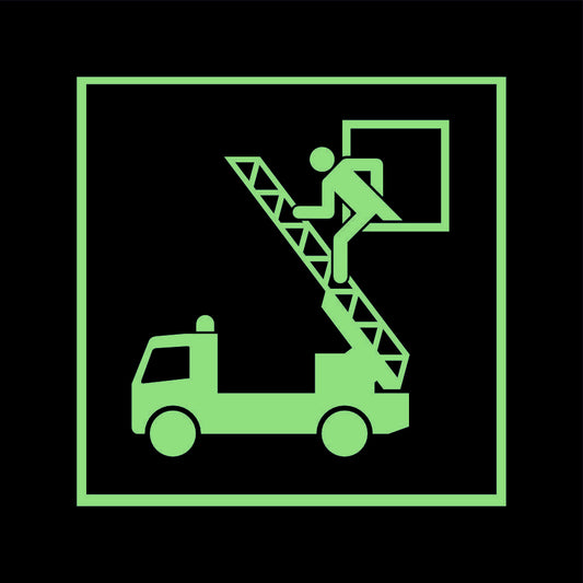Rettungsschild Kunststoff 200x200 Permalight plus 55/8 "Rettungsausstieg"