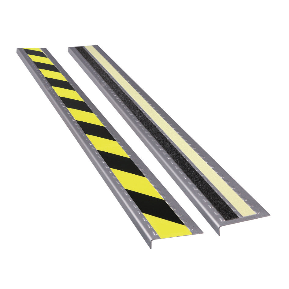 Edelstahl-Treppenkantenprofil lang nachleuchtend
