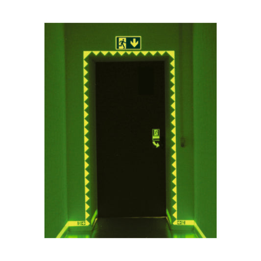 Türmarkierung Aluminium gezackt nachleuchtend 50mm